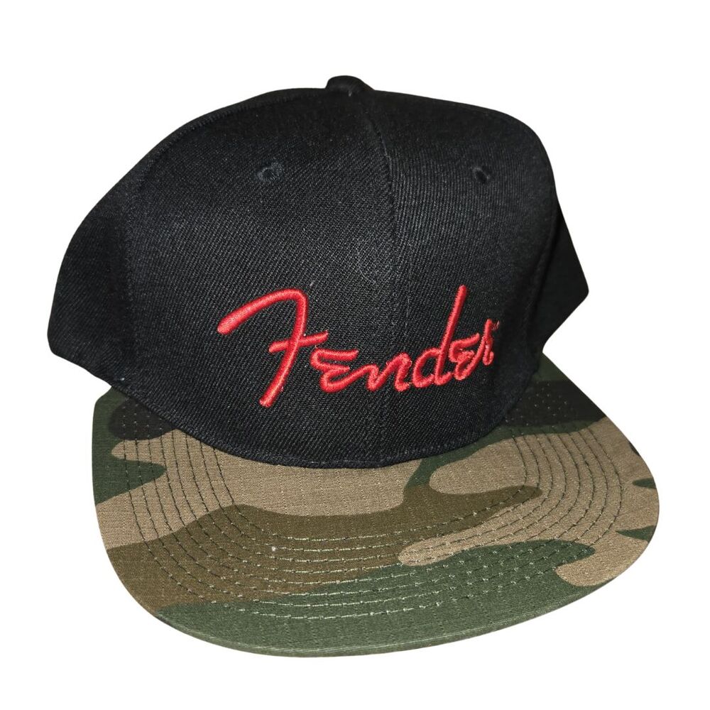 Fender Camo Flatbill Hat, Camo, One Size Fits Most NWT Adjustable